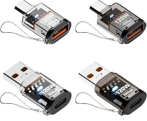 LUIRSAY 4 Stück USB C auf USB A Adapter 10Gbps, Typ C zu USB Adapter