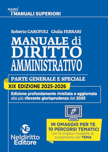 Manuale superiore 2025–2026 di diritto amministrativo. Concorso in magistratura