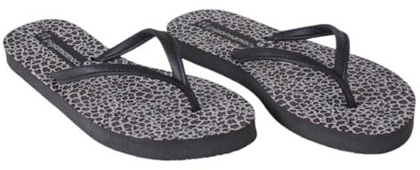 Infradito da Donna - Sandali Estivi da Spiaggia e Tempo Libero - Suola Comoda Antiscivolo, Ideali per Piscina e Mare (Nero, Sistema Taglie Calzature EU, Adulto, Donna, Numero (range), Media, 38, 39)
