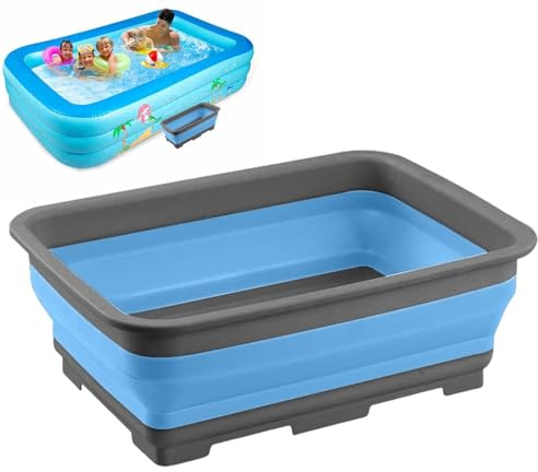 Vasca per pediluvio per piscina – Secchio per lavare i piedi della vasca idromassaggio, ingresso piscina – per caldo, nuoto, spiaggia, campeggio, pesca, lago, stagno, giardino, cortile