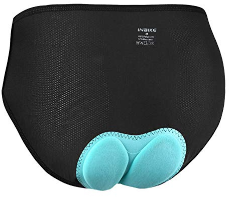 INBIKE Culotte Velo Femme Cycliste Shorts VTT Rembourrage 3D Gel sous-Vetement Respirant Séchage Rapide(Culotte,M)