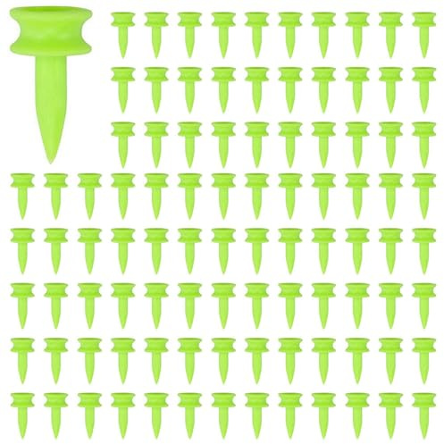 GNURBDILFO Golf Tees 0.86 Tum 500 Count Plastic Golf Castle Small Tees (GröN)