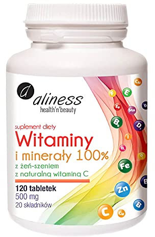 Vitamine und Mineralien 100% 700 mg 120 Tabletten Aliness