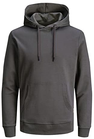 JACK & JONES Sweat à Capuche pour Homme, Gris, S