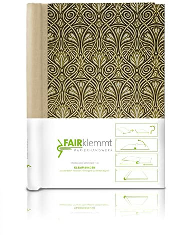 FAIRklemmt Klemmbinder Luxury Liberty Naturleinen, A4, 22,5 x 30,8 cm