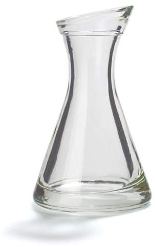 Stölzle Set mit 6 kleinen Glaskaraffen Pisa 0,1 l mit geneigtem Hals - Premium Qualität - für Wasser, Limonade, Wein