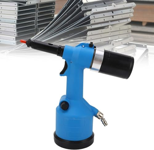 Pneumatic Rivet Nut Gun, 1/4 Heavy Duty Automatic Riveting Gun Rivet Tool Air Hydraulic Riveter