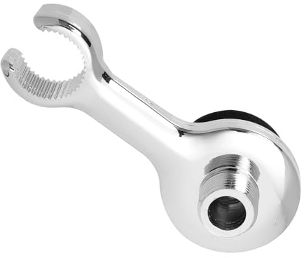 Operitacx Soporte para Cabezal de Ducha de Abs Plata para Cama de Champú en Peluquería Base Fija y Fácil Acceso para Baño y Barbería