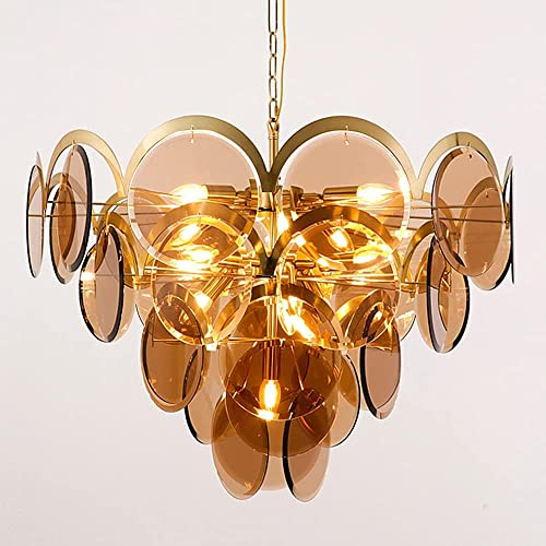 Lampadari moderni in cristallo, lampade a sospensione a LED da soffitto regolabili in altezza, adatte a sale da pranzo, camere da letto e soggiorni, Lampadario