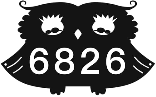 Metal Address Sign for Houses, Wall Mounted House Numbers for Outside, Reflective Home Address Sign For House, Mailbox Decor Numbers, High Visibility Address Plaques for Street, Yard