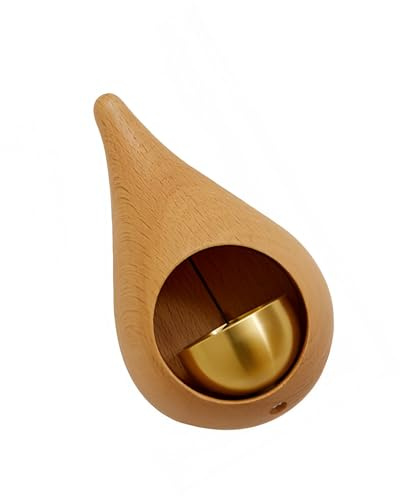 Dispositivo único de notificación de entrada con conexión, construcción de madera, sonido agradable transparente para interiores y exteriores