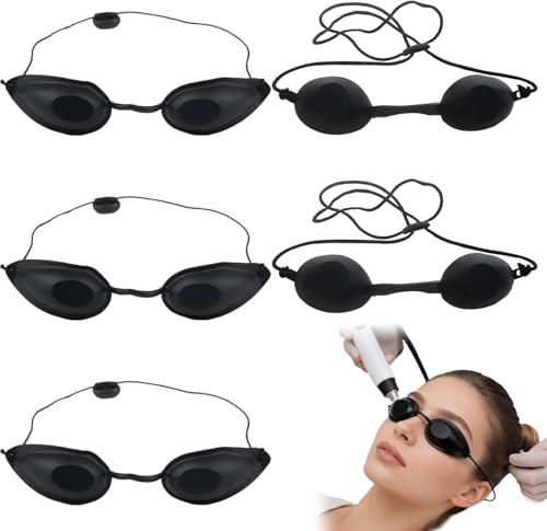 Eniyou 5 Pièces Gafas De Protección Infrarroja Gafas De Bronceado Protege Eficazmente Los Ojos Cómodo Llevar Duradero Seguro Diseño Ajustable Adecuado Para Cuidado Del Hogar Salones Belleza Tomar Sol