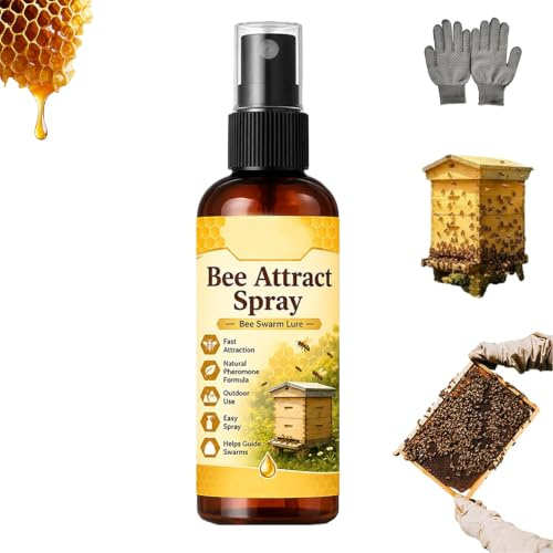Atractor Natural Para Abejas En Exteriores, Atrayente De Enjambres (a) | 50 Ml, Fácil De Usar, Aplicación Sencilla, Para Guiar Enjambres a Nuevas Colmenas, Ideal Para Huertos Y Granjas