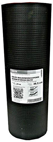 Delta Mauerwerkssperre 36,5 cm breit 25 m lang