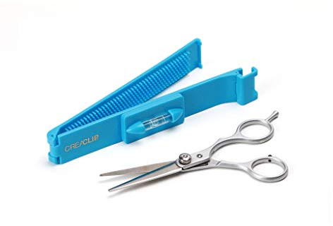 Original CreaClip Bangs & Scissors Hair Cutting Tool - As seen on Shark Tank - Fringe Bangs Trimming Hair Cutting Guide, Comb Hairstyle Tool, Layers Kids Hair Cut Hair Cutting Kit