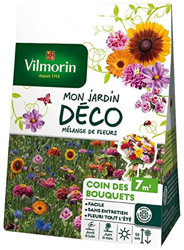 Vilmorin 5858007 Pack de Graines Mélange de Fleurs Coin des Bouquets 7 m² Multicolore