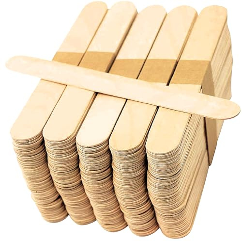 Large Lollipop Sticks 50 Jumbo Wooden Lolly Popsicle Craft Sticks 150mm
