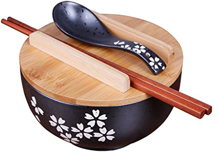 zaqiming Vajilla de cocina japonesa Tazón de fuente de estilo vintage coreano Cuenco de arroz Tazón de fuente de cerámica instantánea de estilo japonés Suministros de cocina