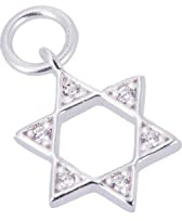 Ciondolo in argento sterling con stella di david