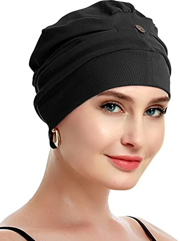 osvyo - Copricapo da donna in cotone per donne malate di cancro, in chemioterapia, con perdita di capelli, leggero, confezione sigillata, Taglia unica