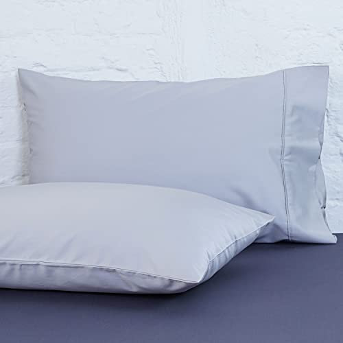 Sheet Story Bamboo Pillow Cases 2 Pack - 50x75cm Size - 400 Thread Count - Hypoallergenic,Soft and Cooling - Grey Pillowcases 2 pack - Dove Grey