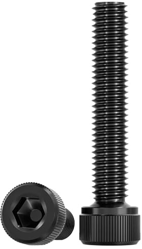 Drenky Viti a Testa Cilindrica con Esagono Incassato 20 Pezzi M6 X 35 mm Norma DIN 912 / ISO 4762 Nero in Acciaio Inox A2 V2A Bullone Meccanico Antiruggine Filettatura Completa