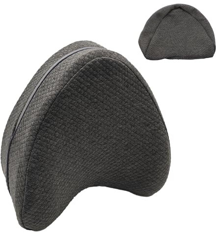 xcivi Kissenbezug für Contour Memory Foam Seitenschläfer-Stützkissen, Kissenbezug für Kniekissen, Kissenbezüge für Seitenschläferkissen, Kissenbezug (Grau)