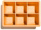 Muitomas, Stampi per Ghiaccio XL in Silicone, per 6 Cubetti da Cocktail, Sottile e Facile da Pulire con Coperchio Removibile e Resistente, Colore Peach Fuzz