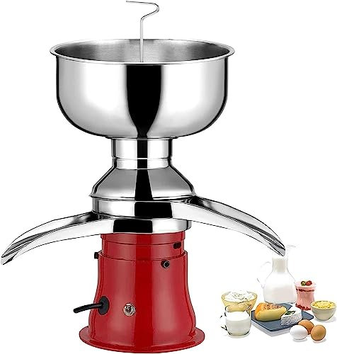 Professional Whipped Cream Dispenser Electric Cream Separator, Multifunctional Stainless Steel Milk Centrifugal Separator, for Dairy Farm Family