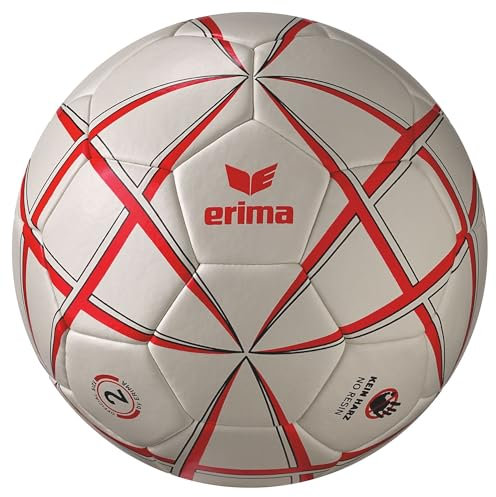 Erima Magic White Training Handball (7202509), weiß/rot, 3