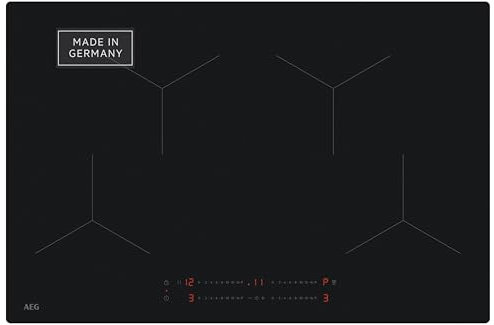 AEG Induktionskochfeld Autark 80 cm, Made in Germany, 4 Flex-Kochzonen mit kratzresistenter SaphirMattSE-Oberfläche, Powerfunktion für schnelleres Kochen, Timer, Touch-Bedienung, Rahmenlos, TO84IA0FIT