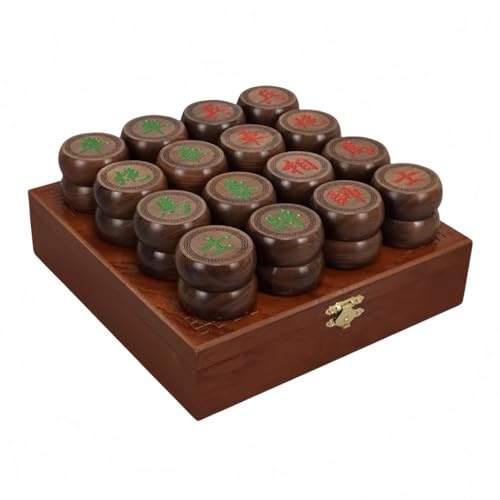 Ajedrez Chino (Xiangqi), Juego de Damas, Juego Mesa Madera for Viajes, Xiangqi 象棋, Accesorios Casuales for el hogar