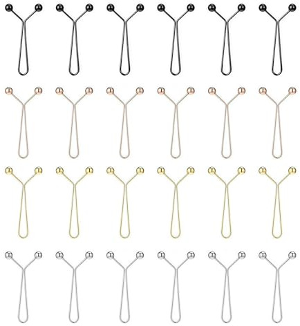 Xanthelle Hosenbund Enger Machen, 24 Pezzi Nodi per Vita & Clip per Pantaloni, Clip per Stringere Pantaloni, Bottoni in Metallo per Stringere per Jeans, Gonna & Riutilizzabili