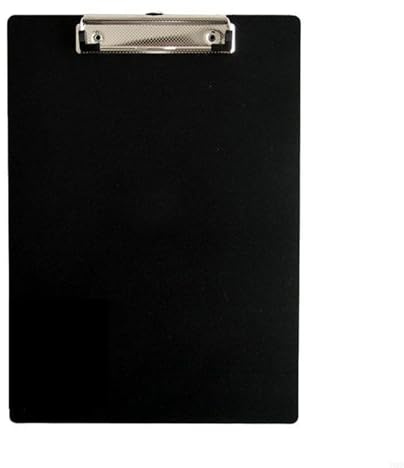 Urklipp enkel anteckningsblock anteckningsklämma lösa blad anteckningsbok fil skrivklämmor (A4-BK)