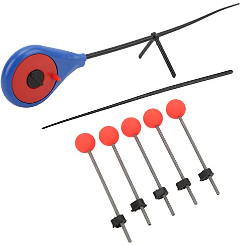 Generic Juego de Caña de Pescar en Hielo con 5 Extensiones de Extremo, Ligeras y Duraderas para Accesorios de Pesca de Invierno (L)