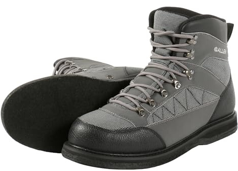 Allen Granite River Wading Boot, Felt Sole, Gray, 8