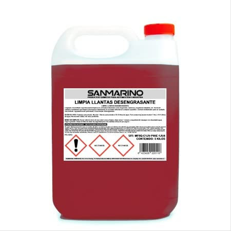 SANMARINO LIMPIALLANTAS DESENGRASANTE 5 L.