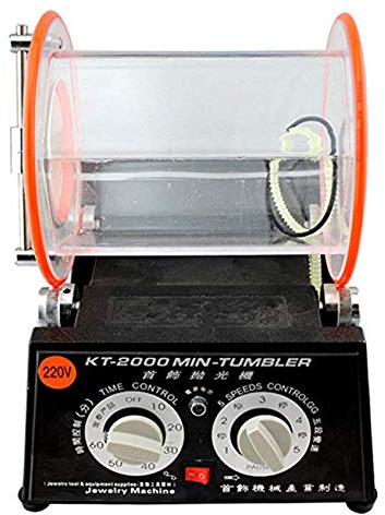 NEWTRY KT-2000 5Kg Rotary Tumbler Jewelry Surface Polisher Finisher Polishing Finishing Machine ()