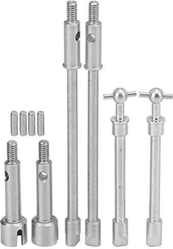 Conjunto de eje de transmisión inoxidable RC, conjunto de eje de transmisión RC estable para coche teledirigido para coches de 1/24 Rc