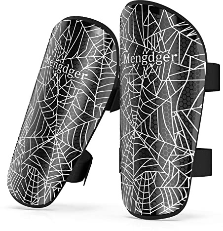 Kids Football Shin Pads Shin Guards Soccer Boys Calf Protective Gear Youth Girls Toddler EVA Cushion Protection Reduce Shocks Injurie for Age 4 5 6 7 8 9 10 11 12 (M, Black)