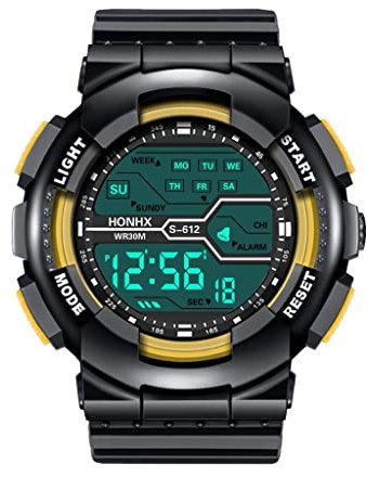 Uhren Herren Digitaluhren Armbanduhr Quarz Uhr Herrenuhr Quarzuhr Sportuhr Outdooruhr Watch für Männer 2022 Herren Mode Militär Uhren Luxury wasserdichte LED Mode LCD Digital Stoppuhr Gummi Sport Uhr