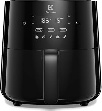 Electrolux Friteuse à Air Series 600 EAF3B, Frire, Griller ou Cuire, Cuisinez des plats frits plus sains, Design compact, Surface antiadhésive, Compatible lave-vaisselle, 3,3 Litres, 1350 W, Noir