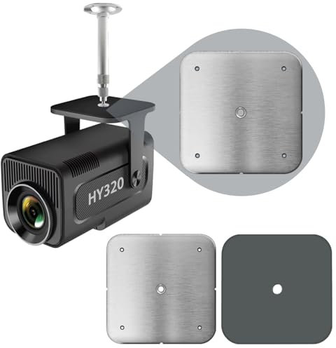 DUPULEE HY320 Projector Replacement Base Accessories - Wall or Ceiling Projector Mount Stand, Compatible with 1/4 Inch Screw Hole Bracket Hanger