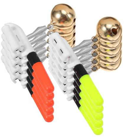 POPETPOP 10stücke Angelbissanzeiger Mit Leuchtfunktion Tragbare Warnlichter Für Angelruten Geeignet Für Nachtangeln Mit Roten Und Grünen Lichtern