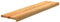 vidaXL Treppenstufen 4 Stk. Hellbraun 110x30x2 cm Massivholz Eiche, Treppenstufe für Holztreppen, Treppenstufe Holz, Fenstersims, Treppenstufe Eiche