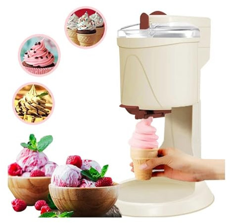 Machine à crème glacée à la maison, machine à crème glacée molle, machine à crème glacée au yaourt, machine à crème glacée en cône,opération simple en une seule pression
