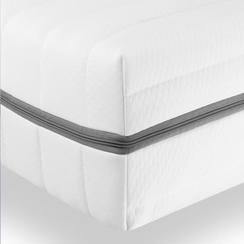 Sleepneo - Orthopädische 7 Zonen Matratze 80x190 - Höhe ca. 18cm - Härtegrad H3 & H4 - Kaltschaummatratze ergonomisch stützend - Oeko TEX & CertiPUR Zertifiziert