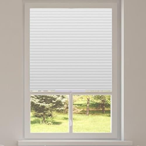 Maritown No Drill Temporary Blinds Stick On No Screw Door Paper Blinds For Window Blinds Easy Fit Clip In White Blind For Home Bathroom Kitchen Bedroom
