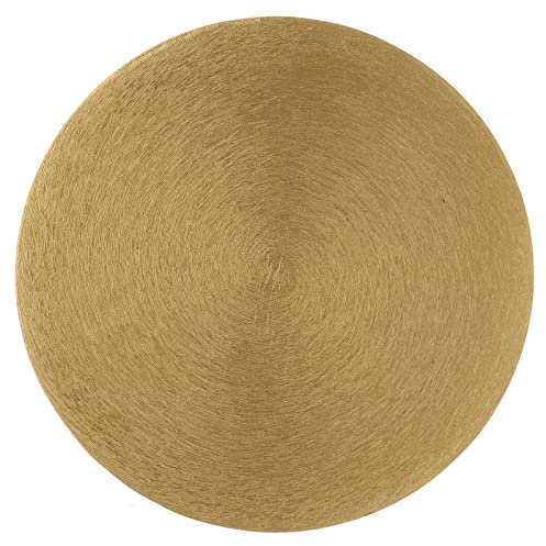 Holyart Piatto portacandele in alluminio dorato diam. 12 cm