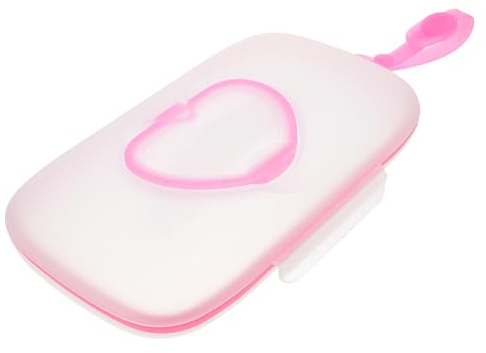 EXCEART Tragbare Feuchttücher Box Für Baby Mit Silikondichtung Einhandbedienung Aus Sicherem Pp-Material Für Kinderwagen Outdoor Und Alltag 2 Stück